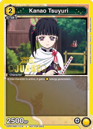 Kanao Tsuyuri (Judge Pack) (UEPR/KMY-1-014), Union Arena Promotion Cards — Union Arena card price
