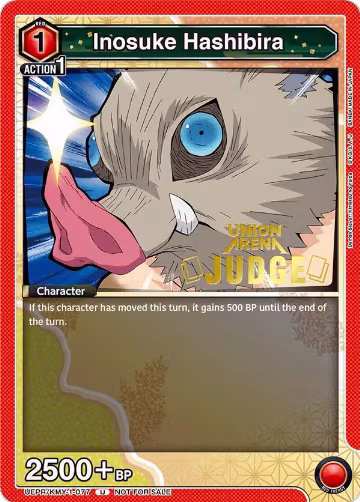 Inosuke Hashibira (Judge Pack) (UEPR/KMY-1-077), Union Arena Promotion Cards — Union Arena card price
