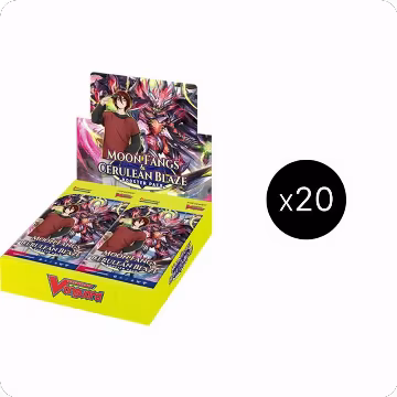 Moon Fangs & Cerulean Blaze Booster Case, DZ-BT07: Moon Fangs & Cerulean Blaze — Vanguard sealed product price