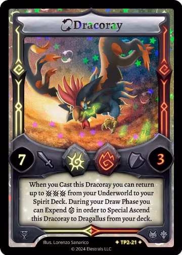 Dracoray (TP2-21), Organized Play Series 2 — Elestrals card price