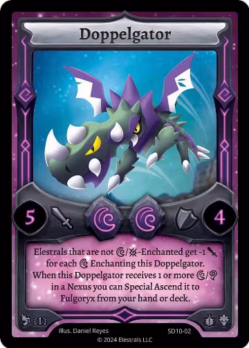 Doppelgator (SD10-02), Fulgoryx Starter Deck — Elestrals card price