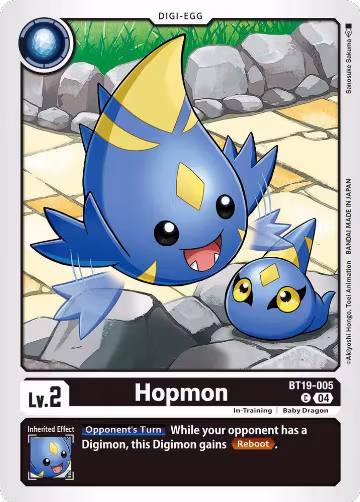 Hopmon (BT19-005 C), Release Special Booster 2.5 — Digimon card price