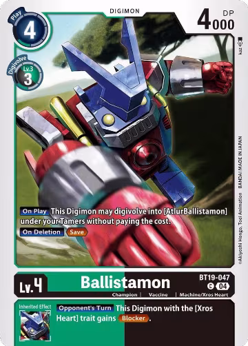 Ballistamon (BT19-047 C), Release Special Booster 2.5 — Digimon card price