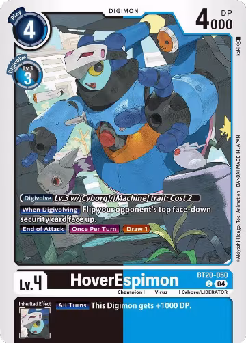 HoverEspimon (BT20-050 C), Release Special Booster 2.5 — Digimon card price