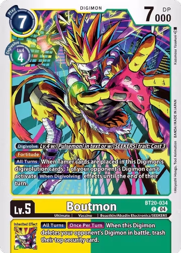 Boutmon (BT20-034 C), Release Special Booster 2.5 — Digimon card price
