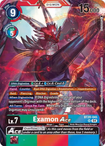 Examon ACE (BT20-045 SR), Release Special Booster 2.5 — Digimon card price