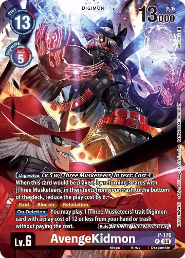 AvengeKidmon (Update Pack 2025) (P-170 P), Release Special Booster 2.5 — Digimon card price