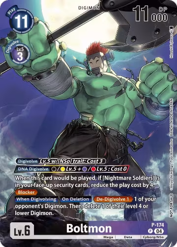 Boltmon (Update Pack 2025) (P-174 P), Release Special Booster 2.5 — Digimon card price