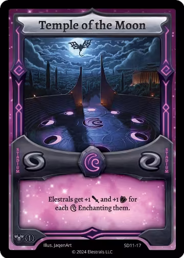 Temple of the Moon (SD11-17), Posthumoose Starter Deck — Elestrals card price