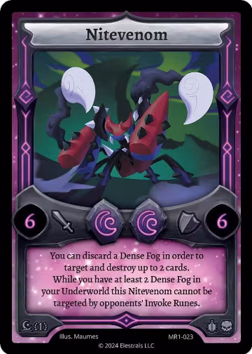 Nitevenom (MR1-023), Moonrise — Elestrals card price