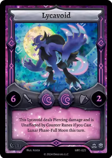 Lycavoid (MR1-025), Moonrise — Elestrals card price