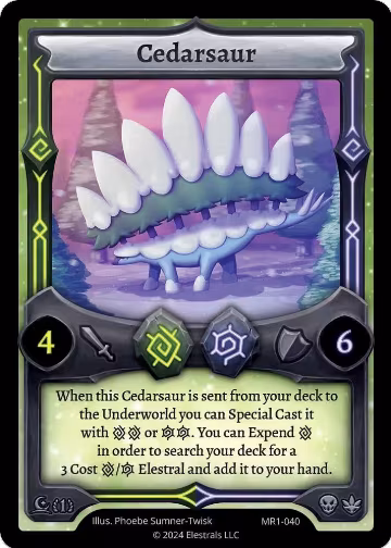 Cedarsaur (MR1-040), Moonrise — Elestrals card price