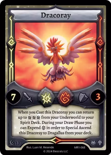 Dracoray (MR1-068), Moonrise — Elestrals card price