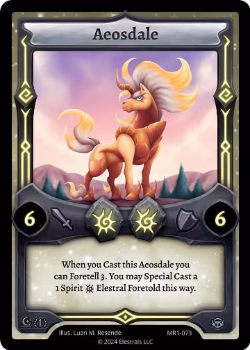 Aeosdale (MR1-073), Moonrise — Elestrals card price