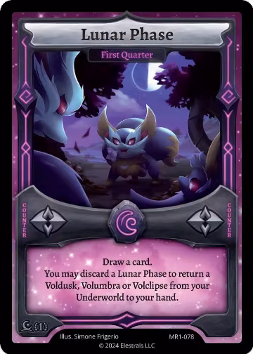 Lunar Phase - First Quarter (MR1-078), Moonrise — Elestrals card price