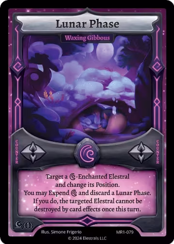 Lunar Phase - Waxing Gibbous (MR1-079), Moonrise — Elestrals card price