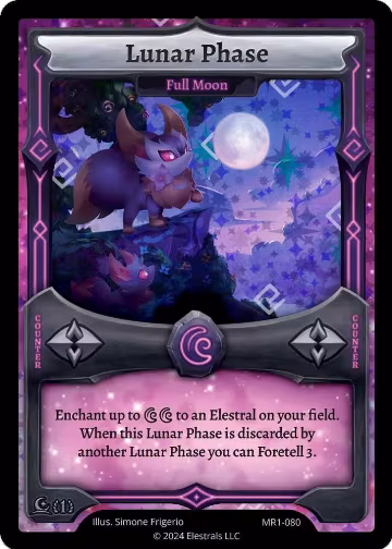 Lunar Phase - Full Moon (MR1-080), Moonrise — Elestrals card price