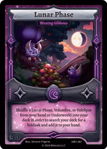 Lunar Phase - Waning Gibbous (MR1-081), Moonrise — Elestrals card price