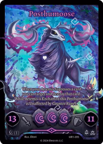 Posthumoose (Full Art) (MR1-095), Moonrise — Elestrals card price