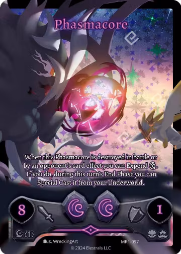 Phasmacore (Full Art) (MR1-097), Moonrise — Elestrals card price