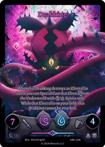 Drakking (Full Art) (MR1-098), Moonrise — Elestrals card price