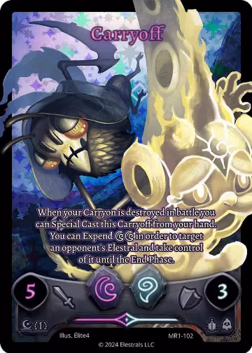 Carryoff (Full Art) (MR1-102), Moonrise — Elestrals card price