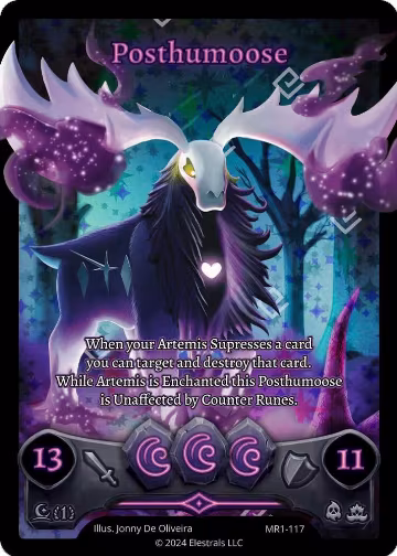 Posthumoose (Box Topper) (MR1-117), Moonrise — Elestrals card price