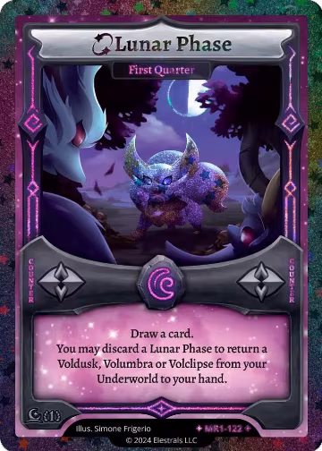 Lunar Phase - First Quarter (Stellar) (MR1-122), Moonrise — Elestrals card price