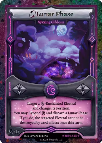 Lunar Phase - Waxing Gibbous (Stellar) (MR1-123), Moonrise — Elestrals card price