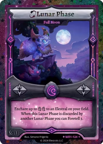 Lunar Phase - Full Moon (Stellar) (MR1-124), Moonrise — Elestrals card price