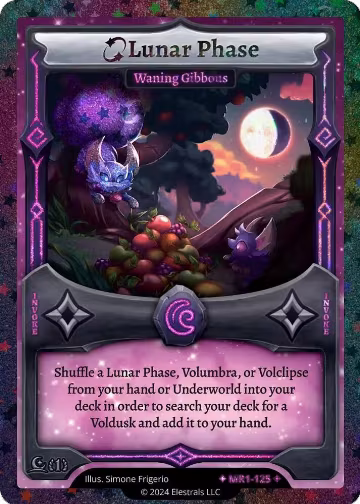 Lunar Phase - Waning Gibbous (Stellar) (MR1-125) — card price