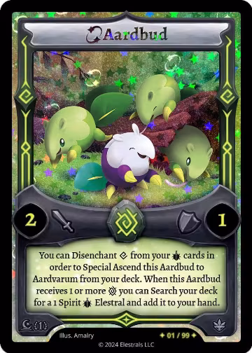 Aardbud (Serialized) (/99), Moonrise — Elestrals card price