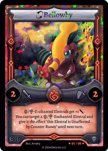 Bellowby (Serialized) (/99), Moonrise — Elestrals card price