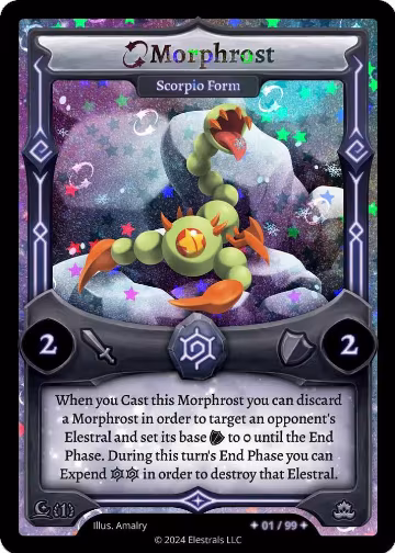 Morphrost - Scorpio Form (Serialized) (/99), Moonrise — Elestrals card price