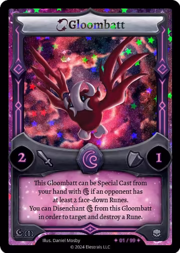 Gloombatt (Serialized) (/99), Moonrise — Elestrals card price