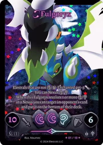 Fulgoryx (Serialized) (/10), Moonrise — Elestrals card price