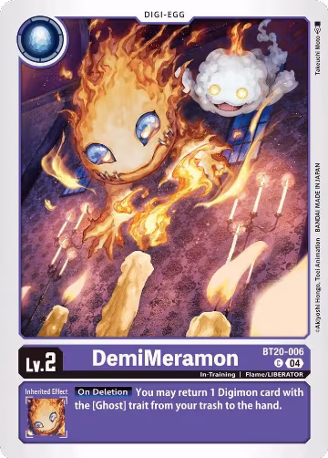 DemiMeramon - BT20-006 (BT20-006 C), Release Special Booster 2.5 — Digimon card price