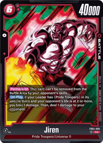 Jiren (Tournament Pack 05) (FB04-006), Tournament and Championship Promos — DB Fusion card price