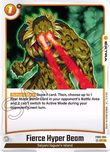 Fierce Hyper Beam (FB05-094), New Adventure — DB Fusion card price