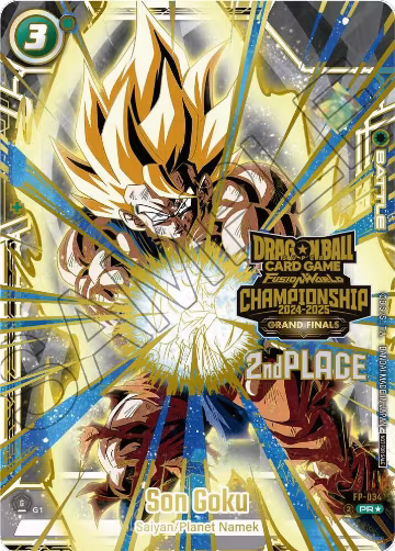 Son Goku - FP-034 (2nd Place) (FP-034), Tournament and Championship Promos — DB Fusion card price