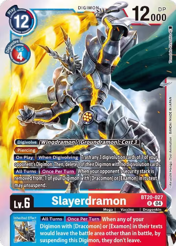 Slayerdramon (BT20-027 R), Release Special Booster 2.5 — Digimon card price