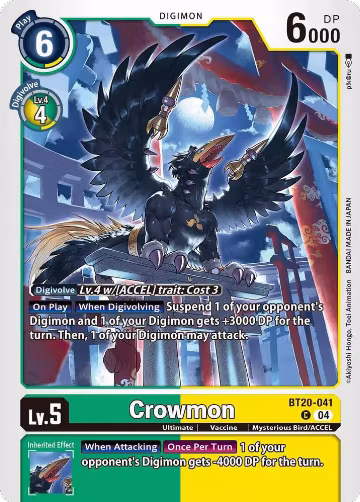 Crowmon (BT20-041 C), Release Special Booster 2.5 — Digimon card price