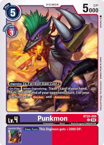 Punkmon (BT20-069 C), Release Special Booster 2.5 — Digimon card price