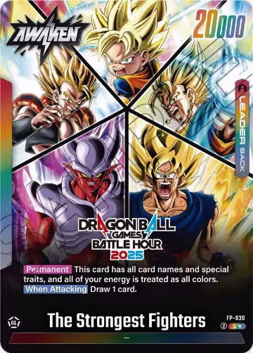 The Strongest Fighters (FP-030), Tournament and Championship Promos — DB Fusion card price