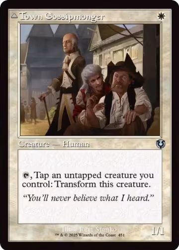 Town Gossipmonger (Retro Frame) (451), Innistrad Remastered — Magic card price