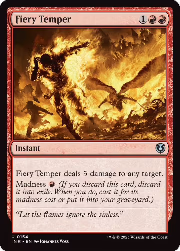 Fiery Temper (154), Innistrad Remastered — Magic card price