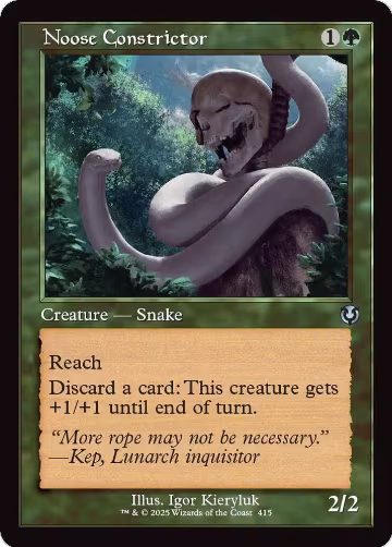 Noose Constrictor (Retro Frame) (415), Innistrad Remastered — Magic card price