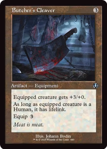 Butcher's Cleaver (Retro Frame) (440), Innistrad Remastered — Magic card price