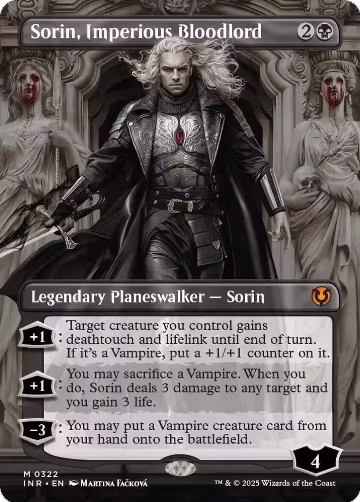 Sorin, Imperious Bloodlord (Borderless) (322), Innistrad Remastered — Magic card price