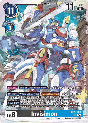 Invisimon (BT20-055 SR), Release Special Booster 2.5 — Digimon card price